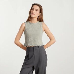 Everlane The Cropped Smock Top